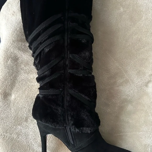 Catherine Malandrino 
Faux Fur Stiletto Boot - Picture 2 of 3